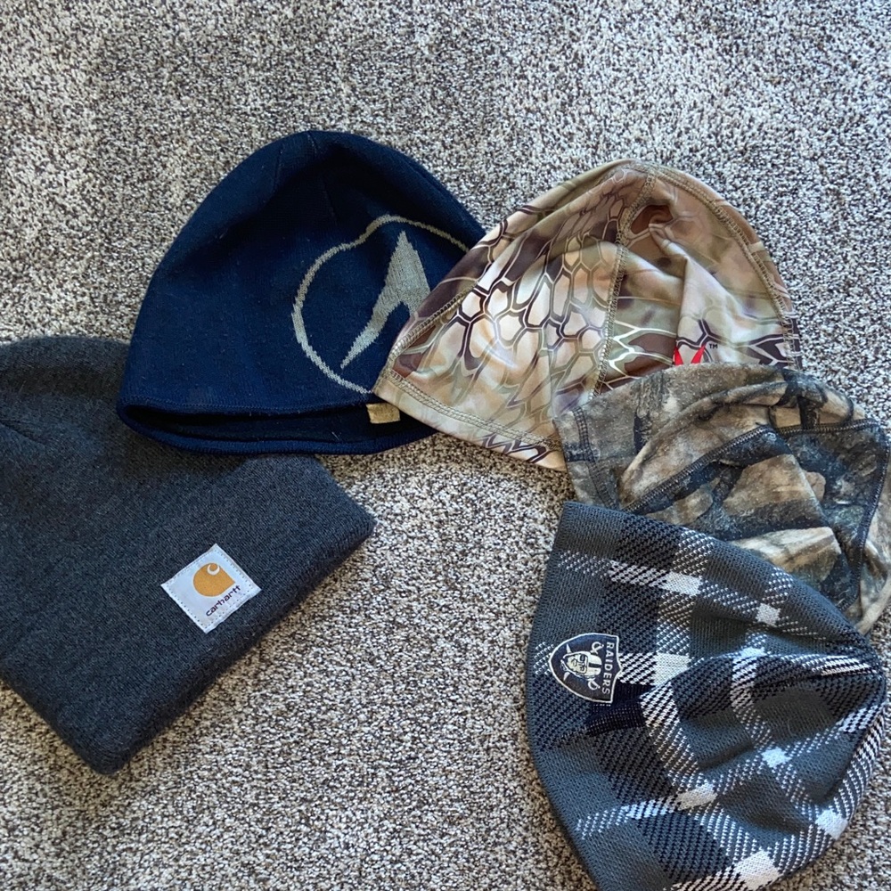 Assorted Beanie Hat Bundle - marmot Carhartt raiders killik